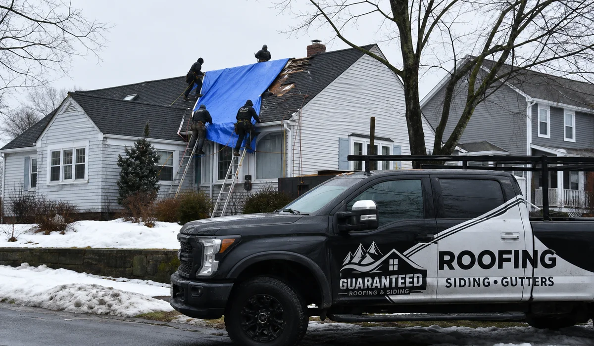 Emergency response and tarping on the Wethersfield storm damage